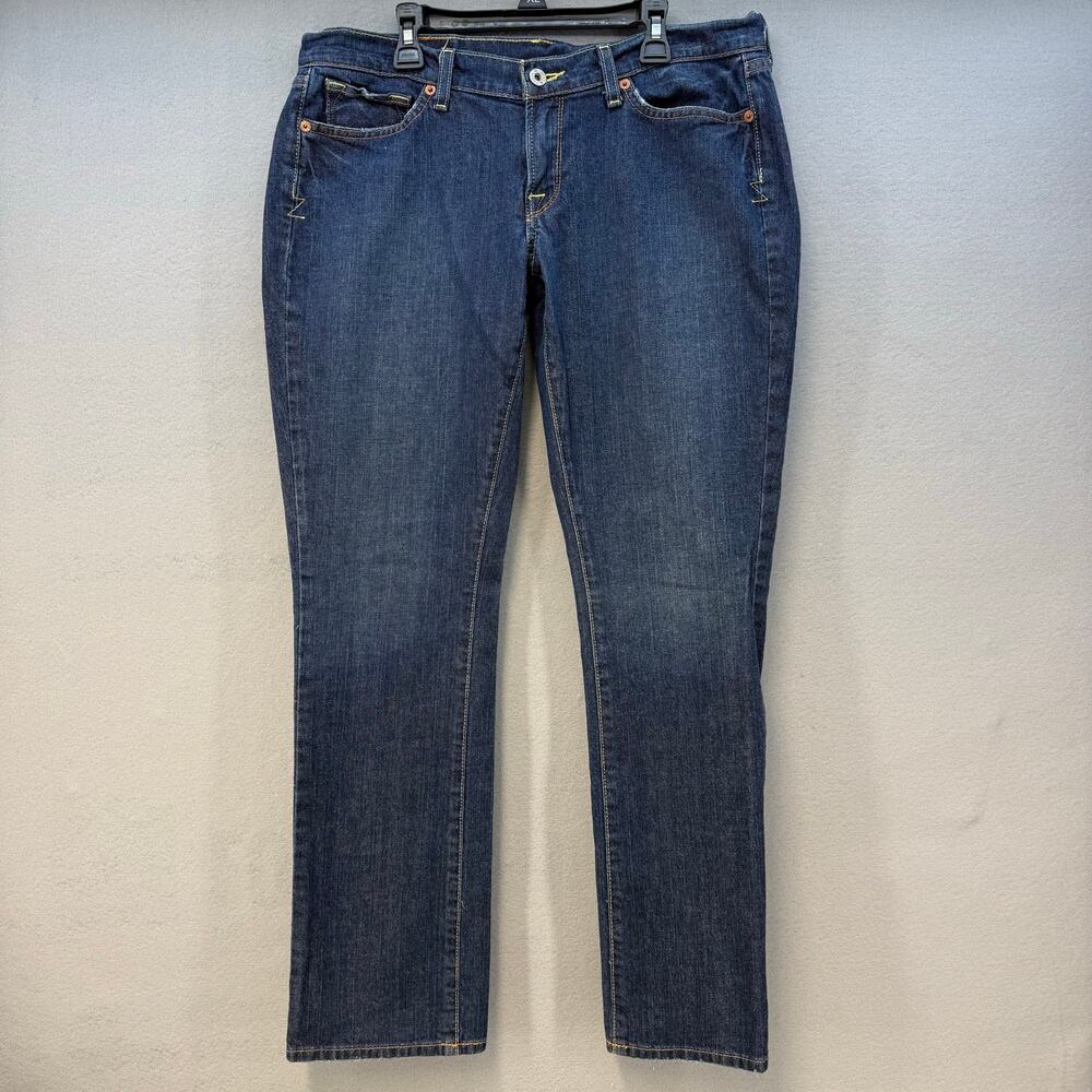 Lucky Brand Jeans Women's 10/30 Dark Blue Zoe Straight Leg Low Rise Fit